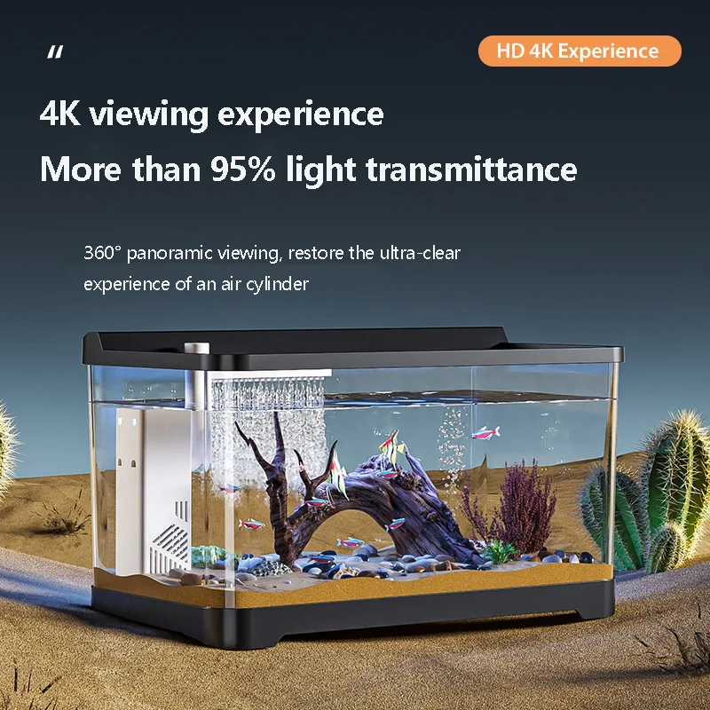 ABS Мини аквариум Betta стартовый набор для аквариума бесшумный фильтр потока воды