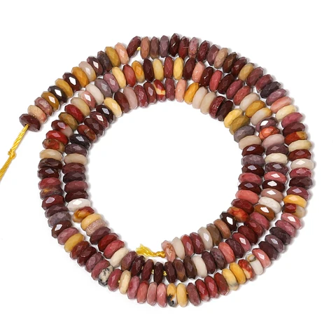 Бусины nociuciu  аметист амазонит кровавая яшма 5x2 мм