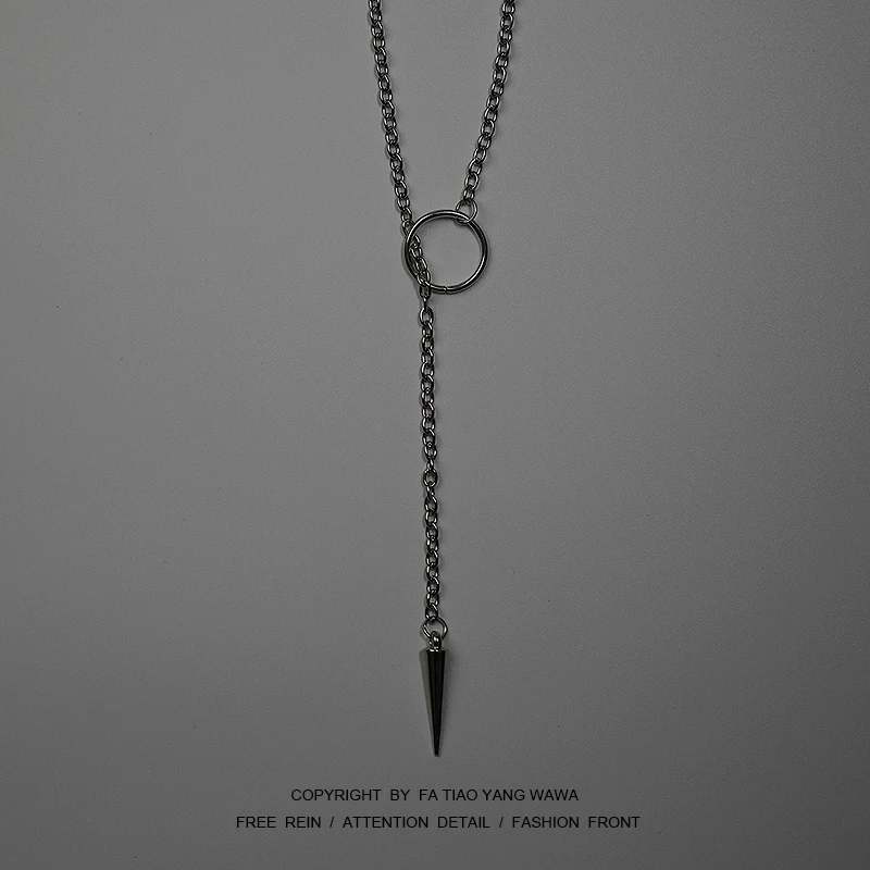 

Contracted cold taper necklace
