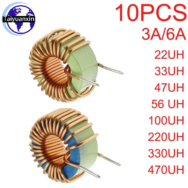 

Набор из 10 тороидальных сердечников индукторов