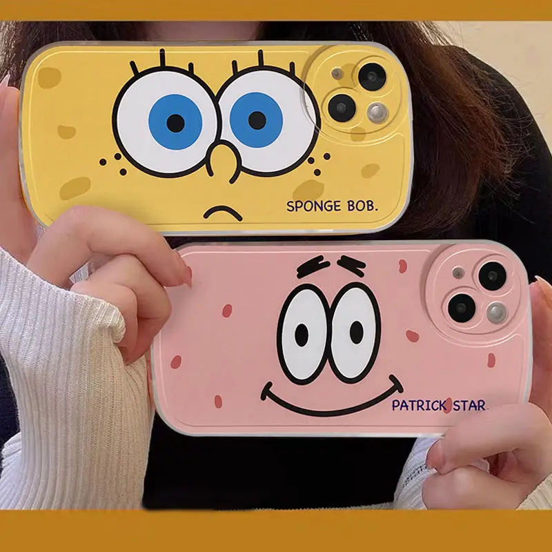

New Spongebob Squarepants Kawaii Cartoon Apple Xs/xr Phone Case Iphone 11/13 Soft 12Promax Female 6S/7/8Plus Protective Case