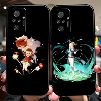 genshin impact project game phone case for xiaomi redmi 9 10 9i 9at 9t 9a 9c note 9 9t 9s 10 pro 10s 5g silicone cover funda