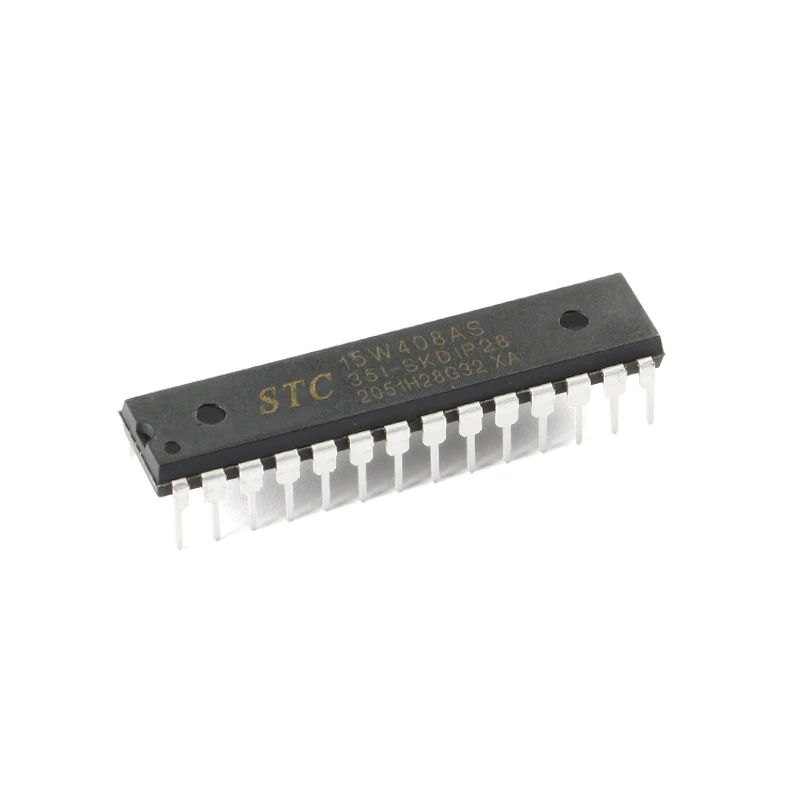 STC15W408AS-35I-SKDIP28 Enhanced 1T 8051 Single-chip Microcomputer Microcontroller MCU | Integrated Circuits