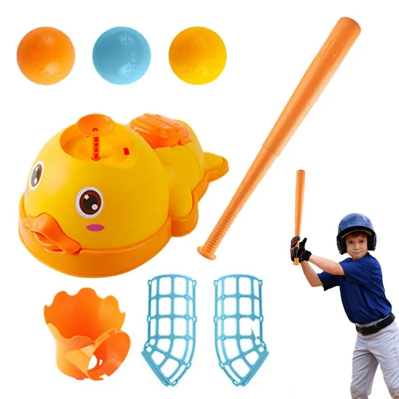 

Kids Baseball Pitching Machine Duck Step On Baseball Launcher Baseball Pitching Machine Baseball Pitcher Game Toys For Training