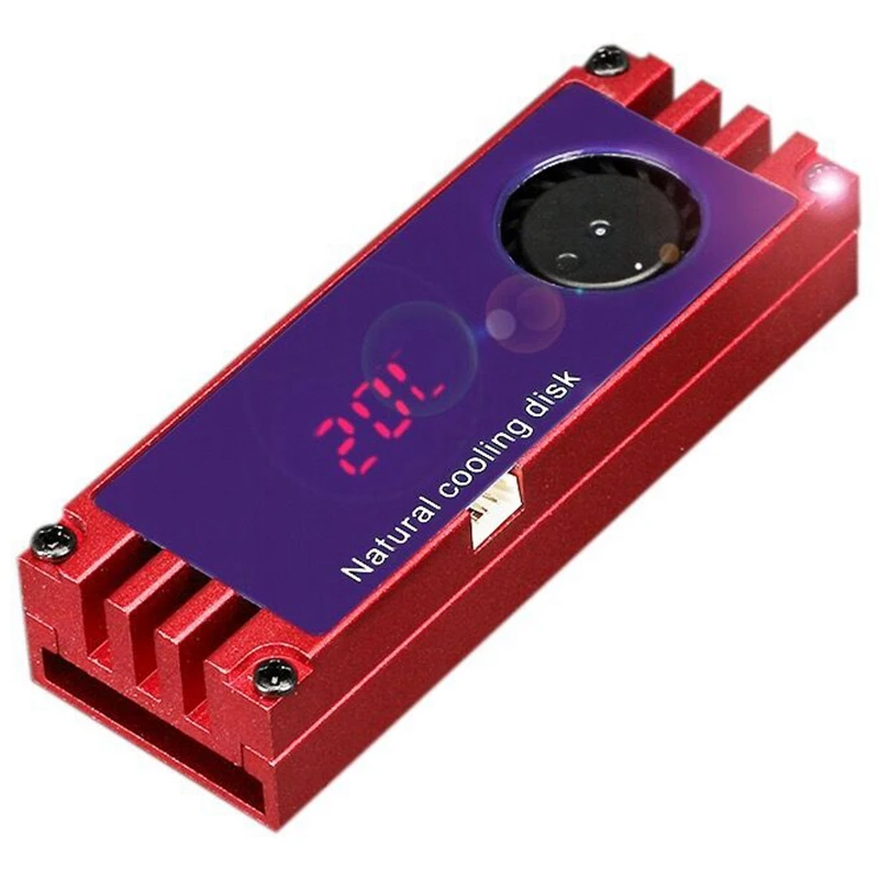 

M2 SSD Heatsink Cooler Temperature OLED Digital Display M.2 2280 NVME SSD Solid State Hard Disk Radiator Heat