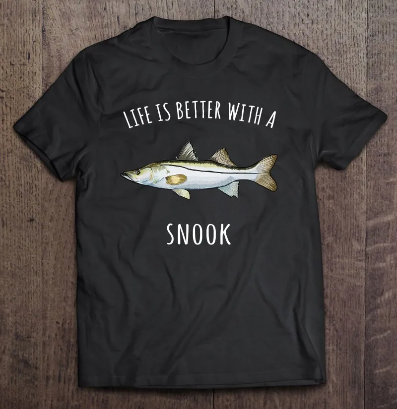 

Забавные мужские футболки Life Is Better With A Snook с рыбками, футболка с коротким рукавом Essential Couple Harajuku, мужские футболки, футболка для женщин и мужч...