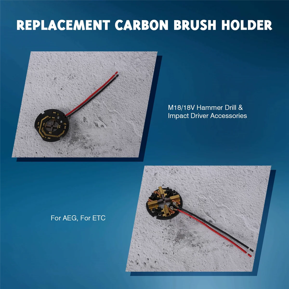 Держатель для угольной щетки сменная карточка в сборе ударной дрели 18 M12