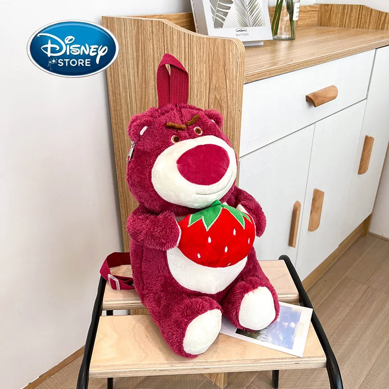 

Плюшевый Рюкзак Disney Toy Story 3 Lotso, милые Мультяшные куклы, мини детские рюкзаки, короткая плюшевая сумка для хранения игрушек через плечо для де...