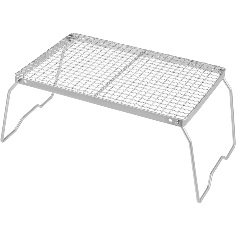 

Складная решетка для костра, решетка для костра для кемпинга, портативная решетка для огня из нержавеющей стали 304, решетка для приготовлени...