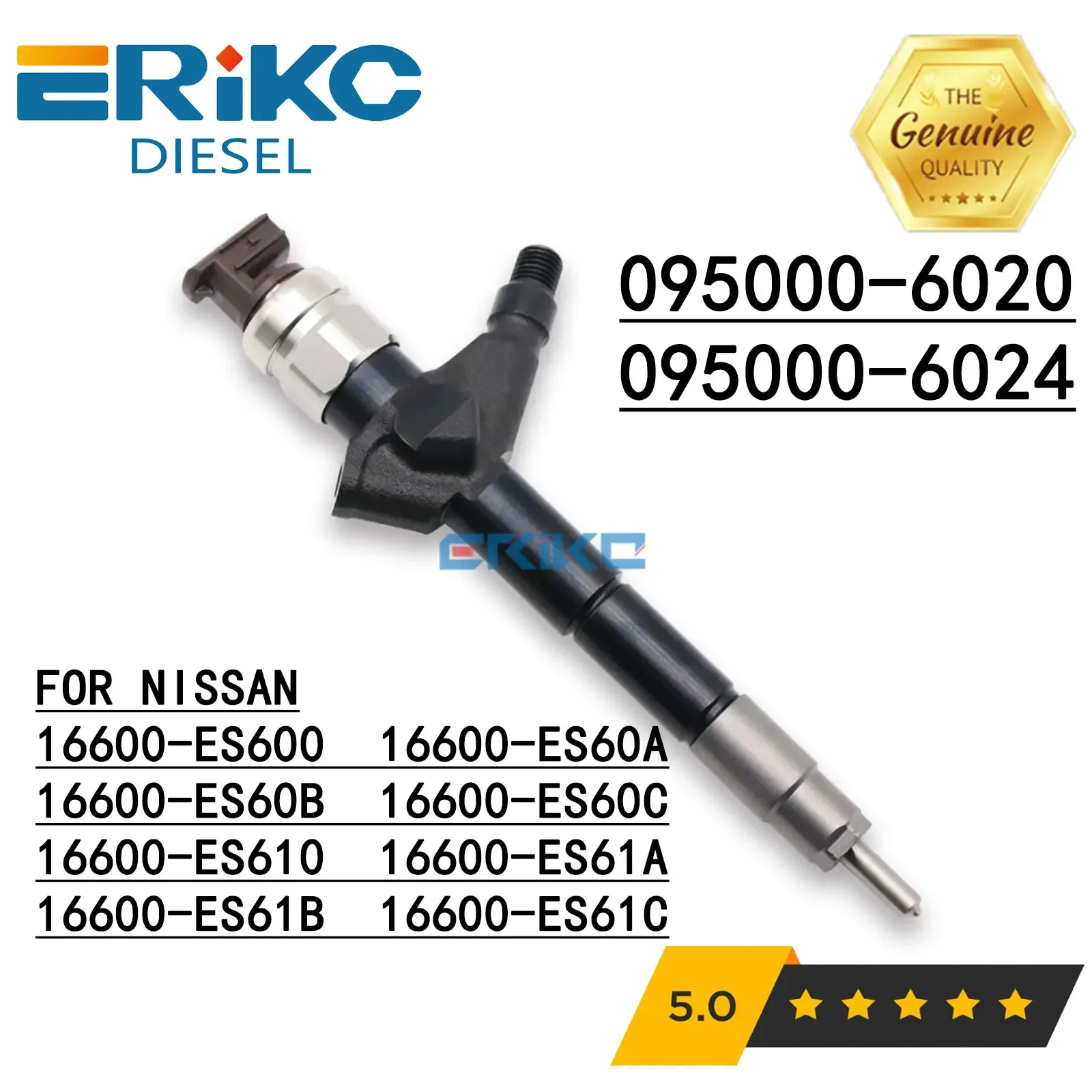 095000 -6024 16600-ES600 ОРИГИНАЛЬНЫЙ НОВЫЙ инжектор Common Rail -6020 -6021 для DENSO NISSAN X-Trail 2.2L 16600-ES60A