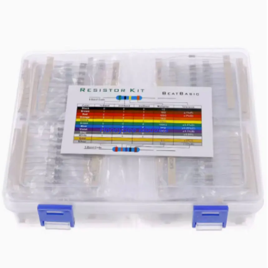 170 шт. 1700 1/4 Вт карбоновые пленочные резисторы (0R ~ 22 м) 5% прямые Четырехцветные