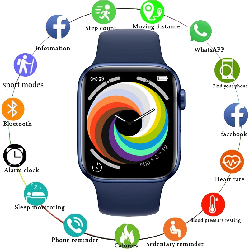 

Original IWO 14 T200 Pro Max Smart Watch Series 7 Bluetooth Call 44mm Blood Pressure Monitor Smartwatch Watchs For Apple Android