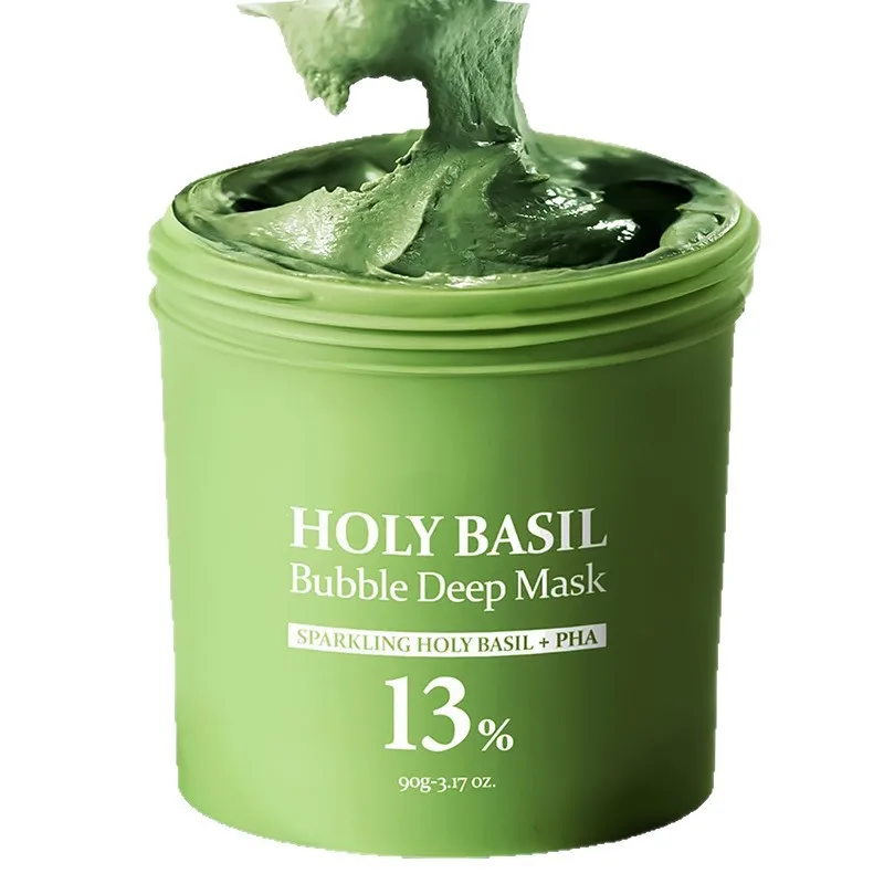 Пенящаяся пузырьковая маска Holy Basil 100 г – Очищающая поры самопенящаяся маска для лица, освежающая, глубоко увлажняющая и разглаживающая кожу. (art.: 3920db5ae0b47) - 3920db5ae0b47