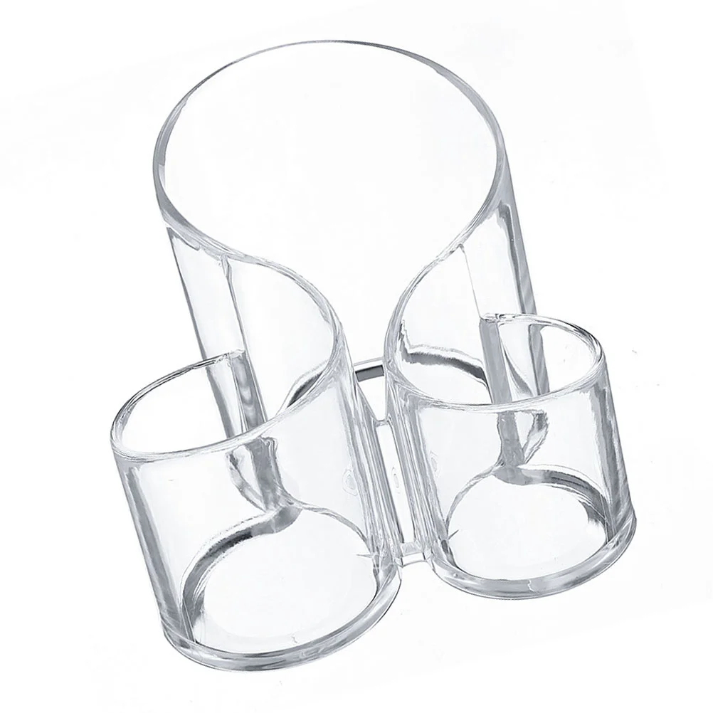 

Showcase Makeup Organizer Storage Container Brush Holder Acrylic Clear