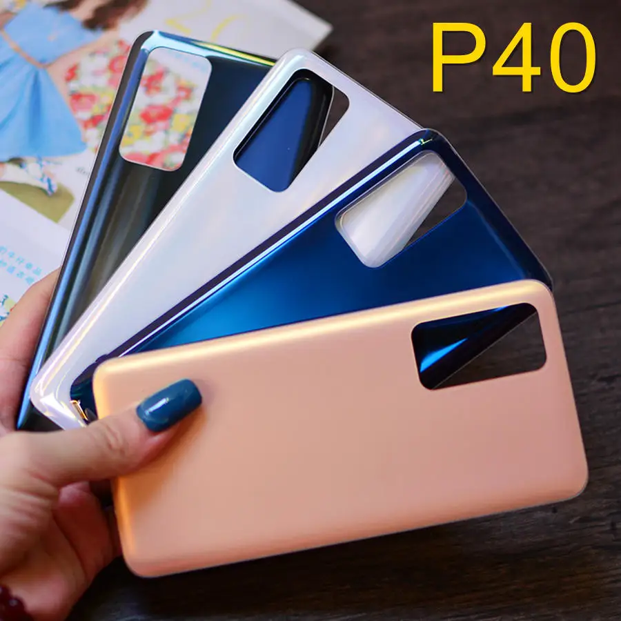 Battery Back Glass Cover For Huawei P40 Pro Panel P40Pro Rear Door Housing Clear Case Replacement | Мобильные телефоны и