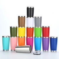 20oz thermal beer mug car cups stainless steel coffee thermos water bottle vacuum insulated leakproof tumbler with lids