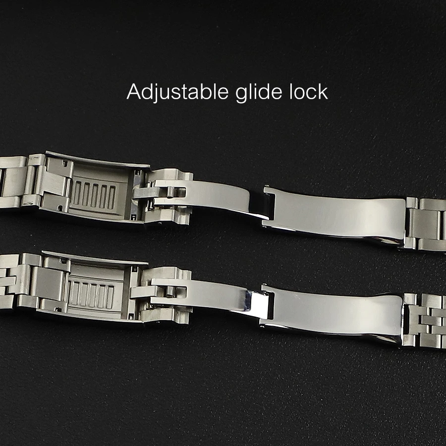Регулируемый ремешок для часов со скользящим замком 20 мм 21 Rolex GMT Master II Explorer 2