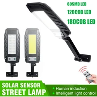 60120180 led solar street lights cob smd motion sensor outdoor security lighting nightlight floodlight spotlight wall lamp