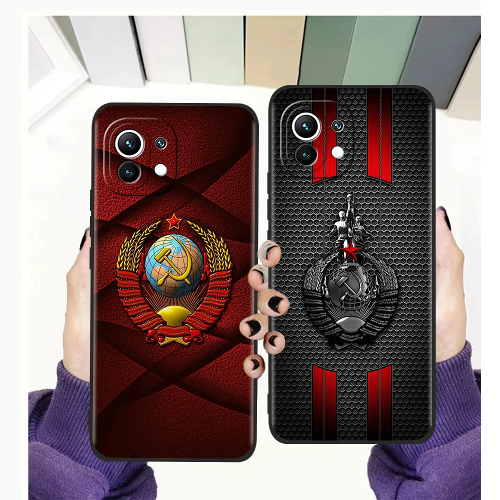

USSR Flag Soviet Union Phone Case For Xiaomi Mi X3 X4 NFC F3 M3 GT Note 9T 10T 10 11 Ultra 11T 11X 11i Pro Lite 5G Silicon Shell