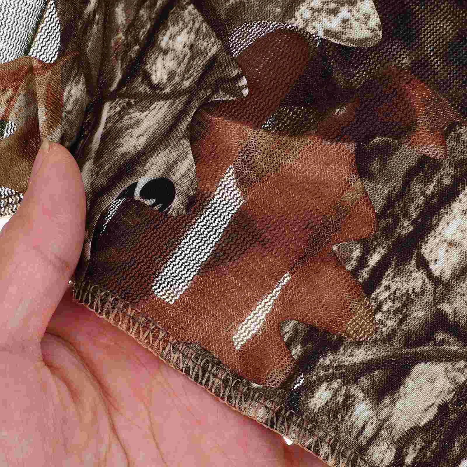 Камуфляжная тонкая секция дышащие листья 3D камуфляжная маска для лица охотничьи