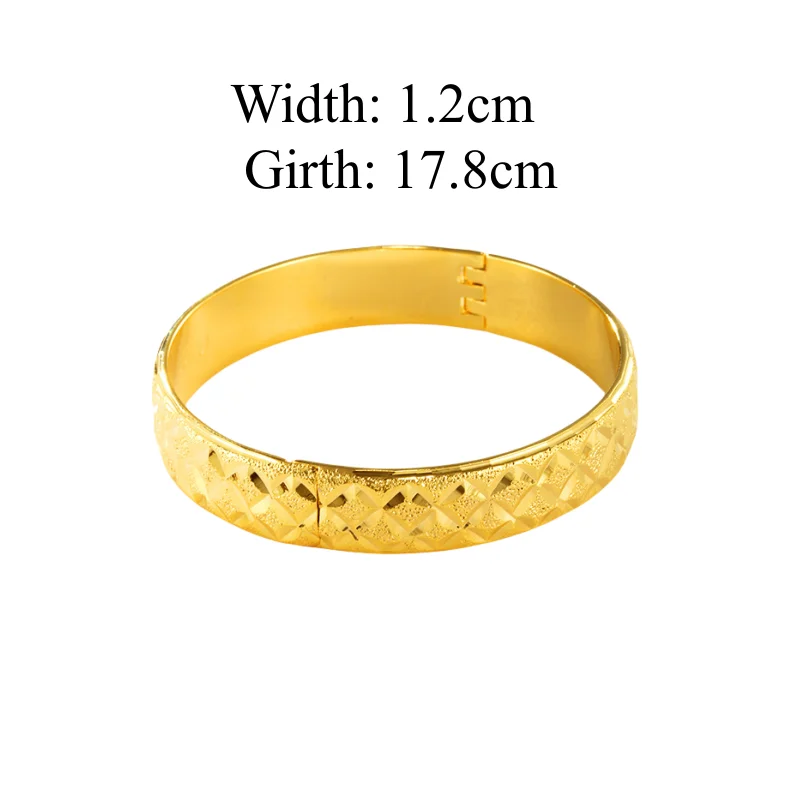 Женский позолоченный браслет ширина 12 мм Ширина 24 к