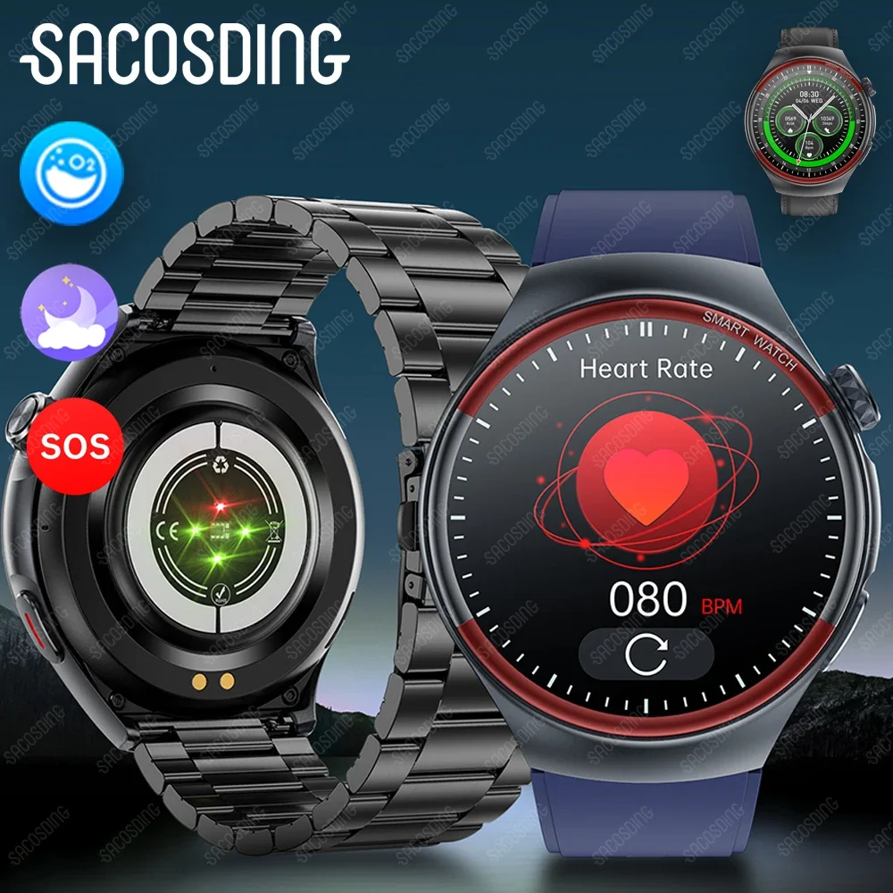 Смарт-часы мужские с дисплеем Super Retina Bluetooth монитором звонков и мониторингом