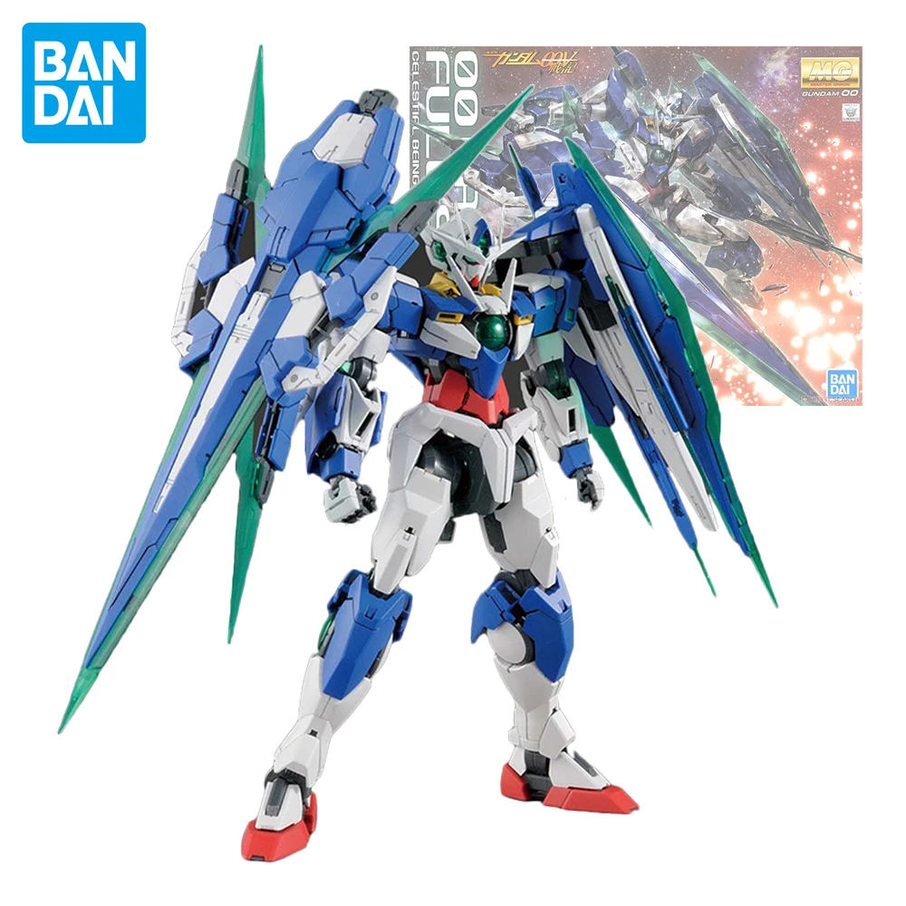 

Фигурки героев аниме Bandai Gundam, оригинальная модель MG 1/100 00 QAN[T], полноценный Небесный меч, костюм для мобильного телефона, игрушки для детей
