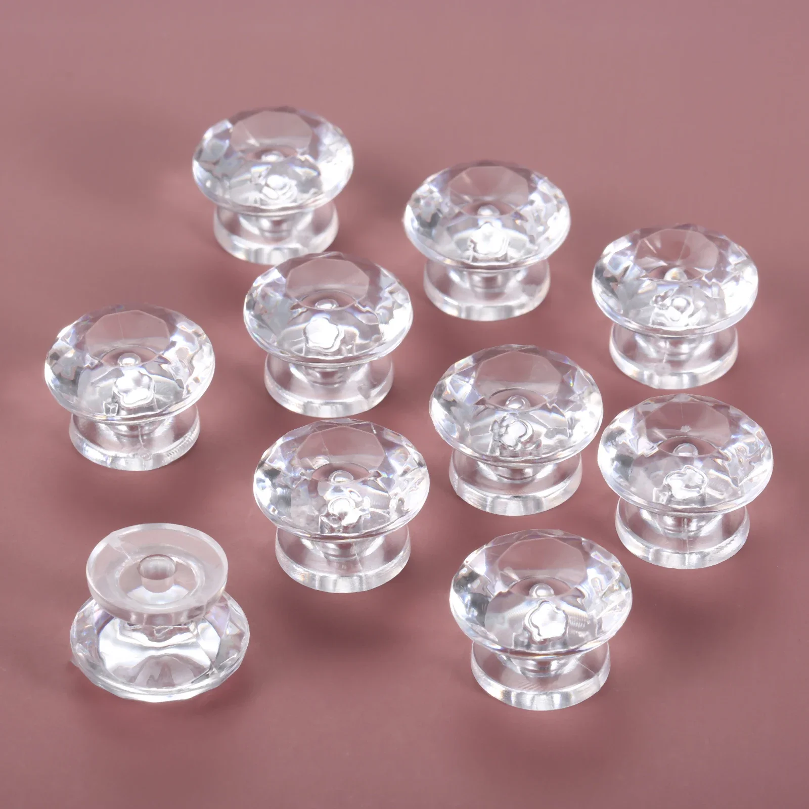 

Прозрачные акриловые ручки для ящиков 10 шт