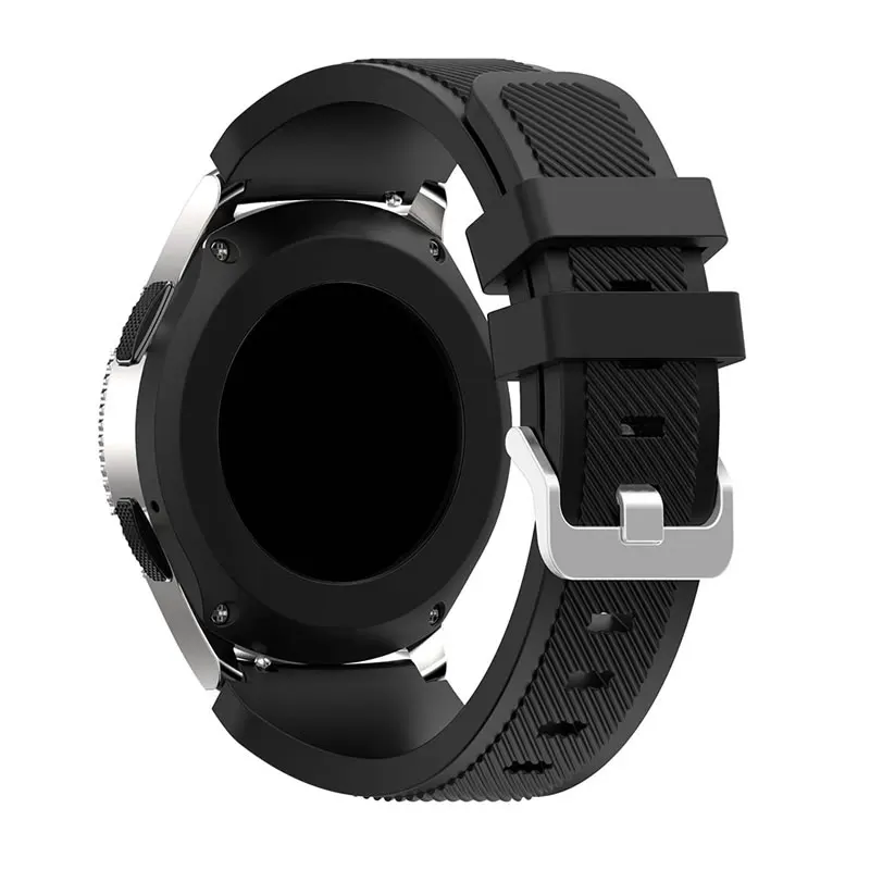 Фото Ремешок силиконовый для Samsung Galaxy Watch 4/Classic/46 мм/42 мм/Active 2 Gear s3/S2, браслет для Huawei GT/2/GT2/3 Pro, 22 мм 20 мм №3