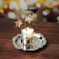 revolving lamp rotating candle holder aromatherapy tray decoration home decoration romantic props suitable for living room