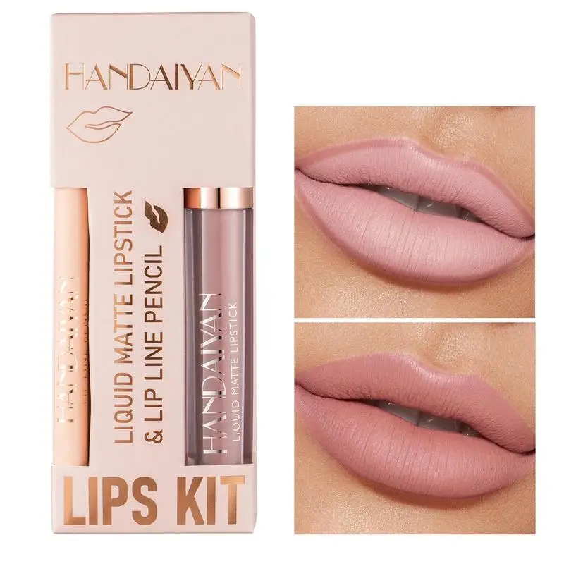 

Sdotter 12 Colors Matte Lip Gloss And Liner Pencils Set Long Lasting And Waterproof Lip Glaze And Lip Liner Pencils Kit For Wome