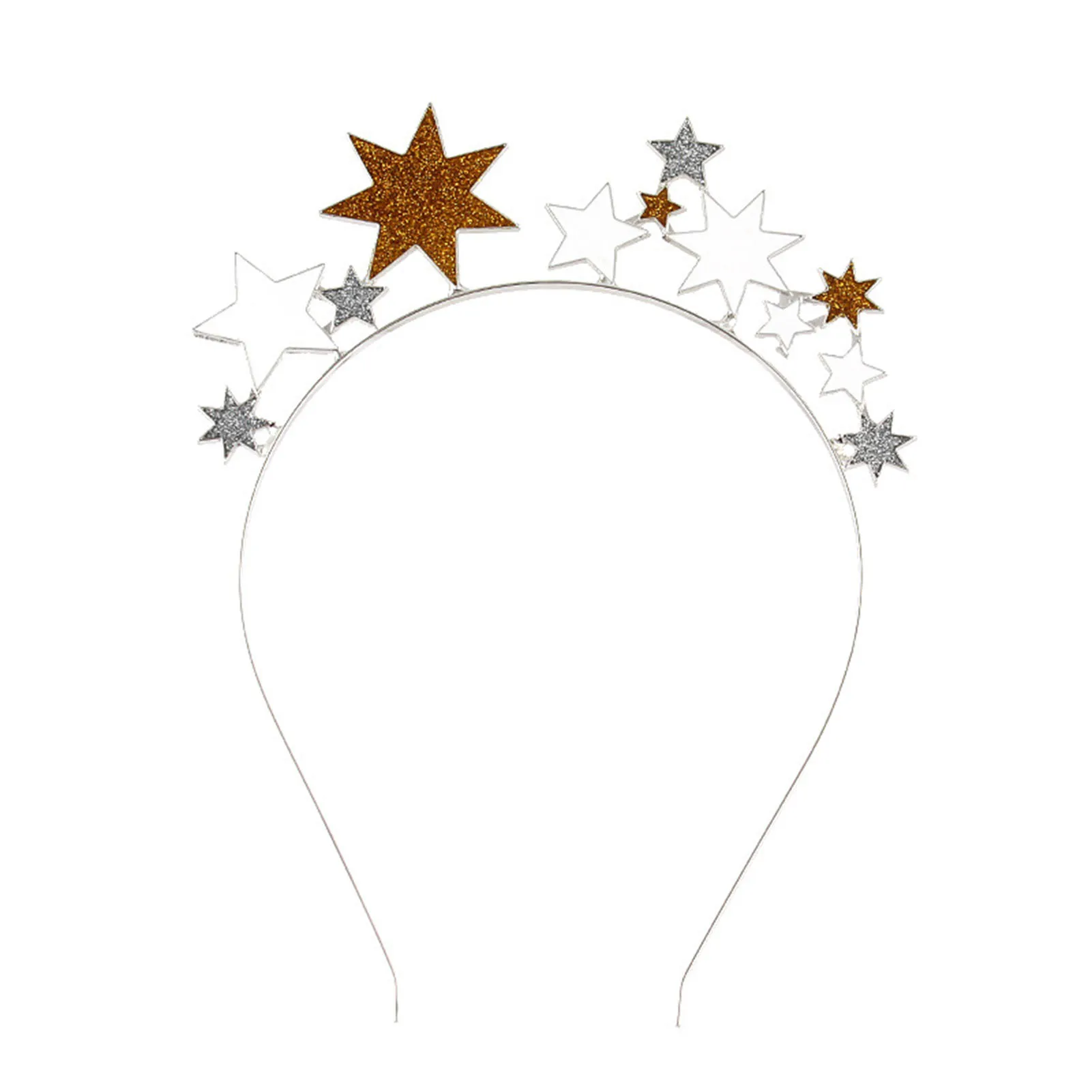 

Woman Stars Hoop Headbands Shiny Headwear Photography Performance Prop for Hair DIY Accessory Hair Styling