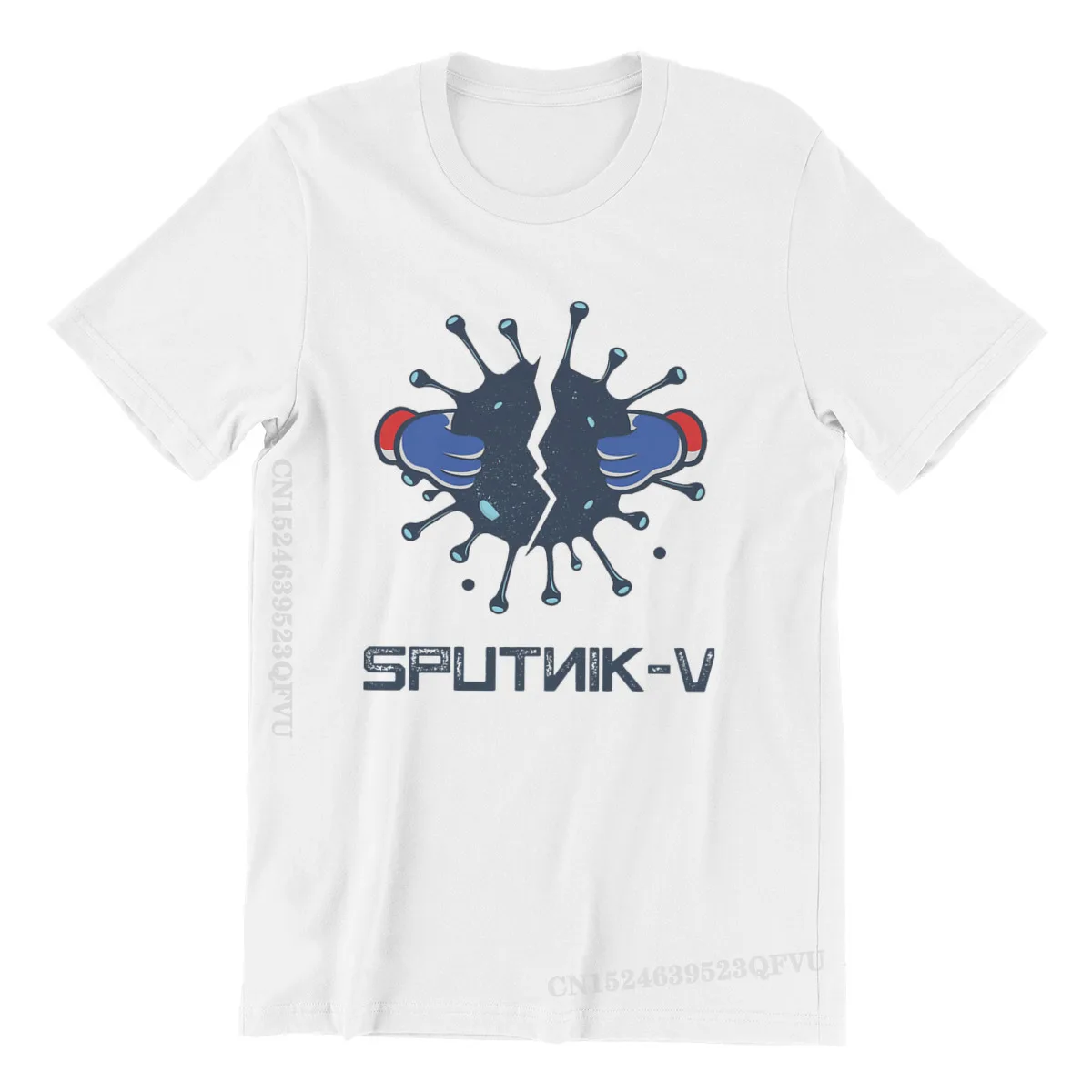 

Sputnik-V Tshirts For Male Vaccine Meme Tshirt Tshirt Clothing Style Men T Shirts Comfortable Print New