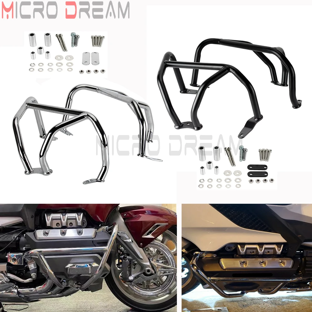 

For Honda Gold Wing 1800 GL1800 F6C Goldwing GL 1800 2018-21 Motorcycle Engine Guard Protective Crash Bar Bars Bumper Protector