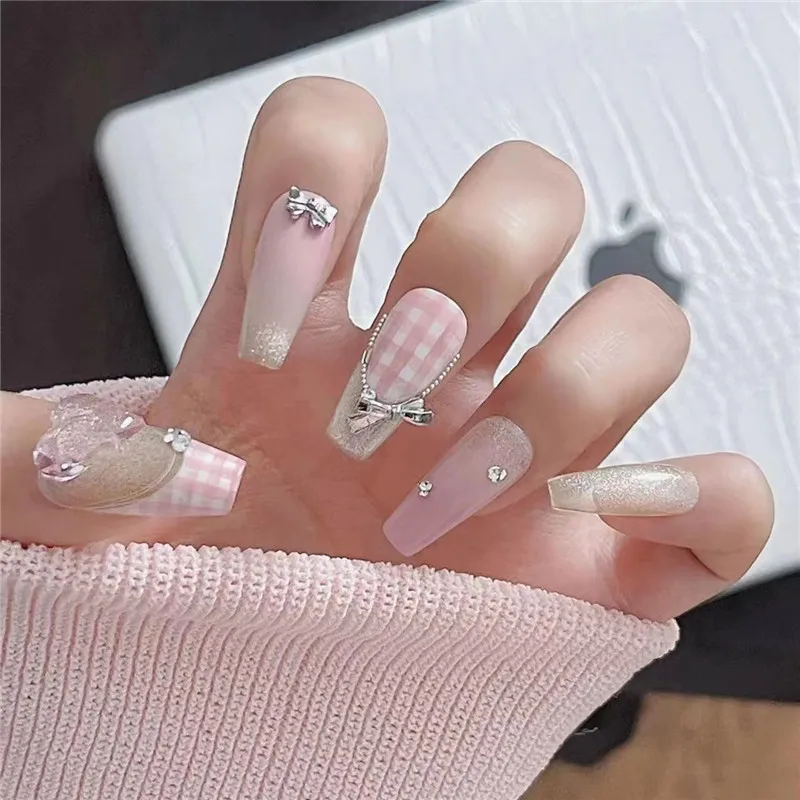 

3D Female Kawaii Hand-Wearing Nails Sweetheart Girls Summer Nail Art Anime Makeup Manicure Diy Manicure Accessories Decoration