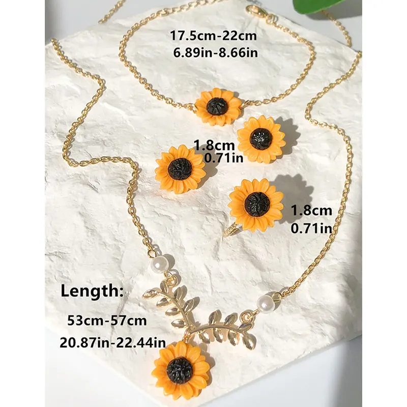 Комплект бижутерии из колье и серёг HuanZhi