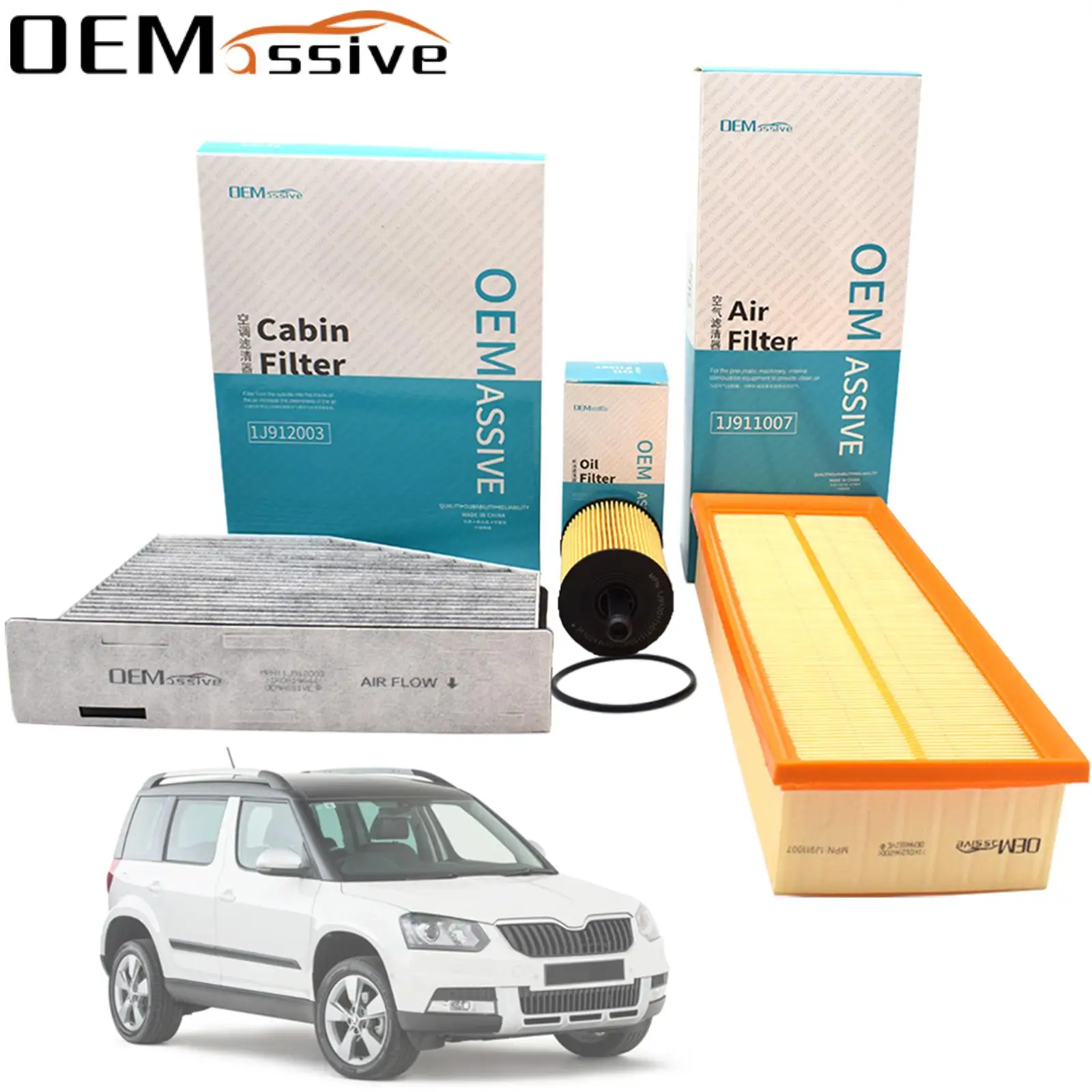 

Автомобильный воздушный масляный фильтр пыльцы для Skoda Yeti 5L 2009 2010 2011 2012 2013 2014 2015 2016 2017 1968CC 2.0TDI CFHC CBDB двигатель