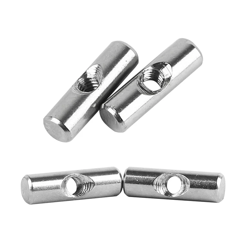 M4 M5 M6 304 Stainless Steel Hammer Nut One-word Thread with Hole Cylindrical Positioning Pin Embedded Connection 5Pieces |