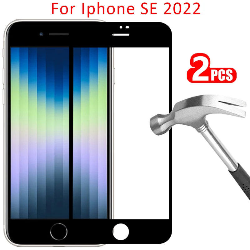 

Закаленное стекло для iphone se 2022, Защитное стекло для экрана iphone s, e, es 3, se2022, se3, защитная пленка 4,7, aphone iphon