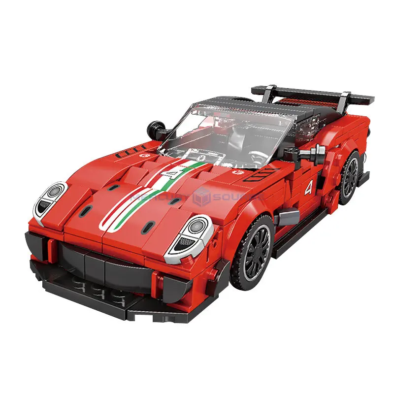 Скоростной гиперкар серии 599XX Evo гоночный автомобиль MOC Reobrix 676 высокотехнологичная модель автомобиля, строительные блоки, кирпичи, игрушка для детей, подарок для мальчиков