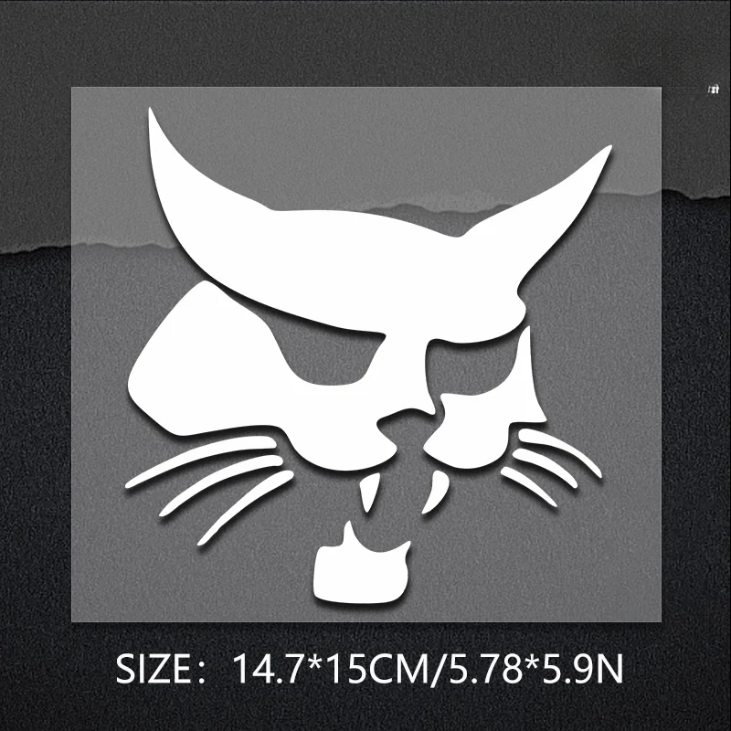 

Для Bobcat голова силуэт автомобиля наклейка водостойкий солнцезащитный крем виниловая наклейка мотоцикл лобовое стекло декор украшение