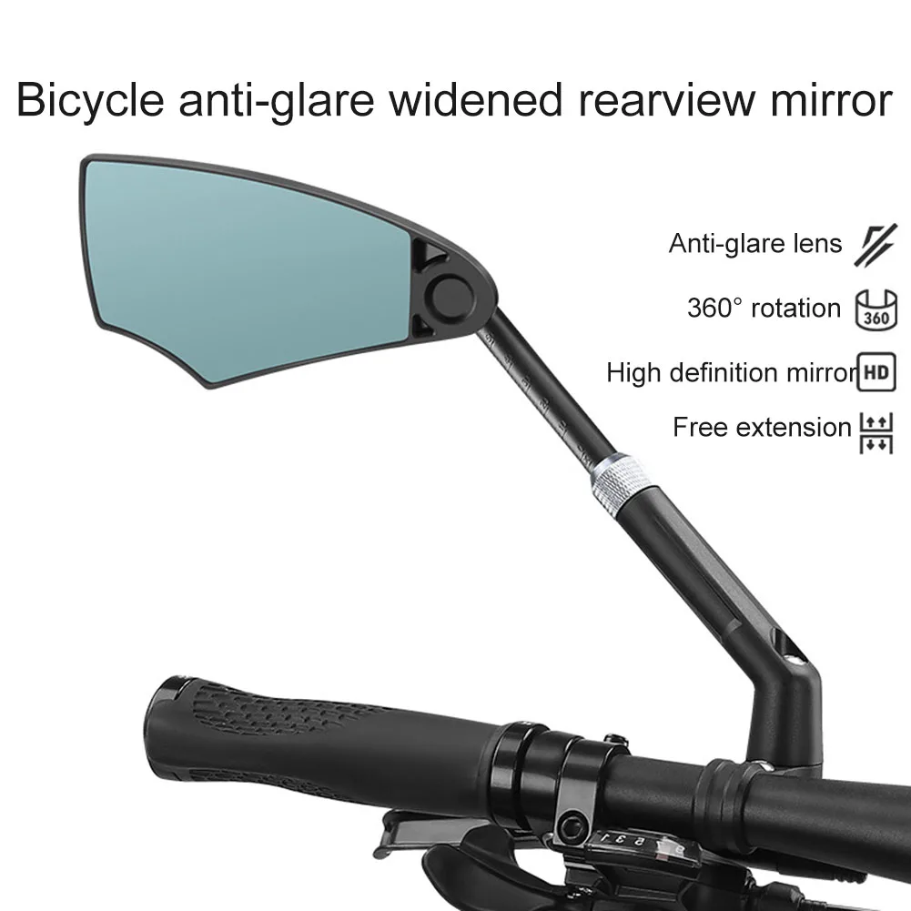 

Bicycle Rear View Mirror Bike Anti-glare Rearview Mirror Retractable Reflector Wide Range Back Sight Cycling Parts