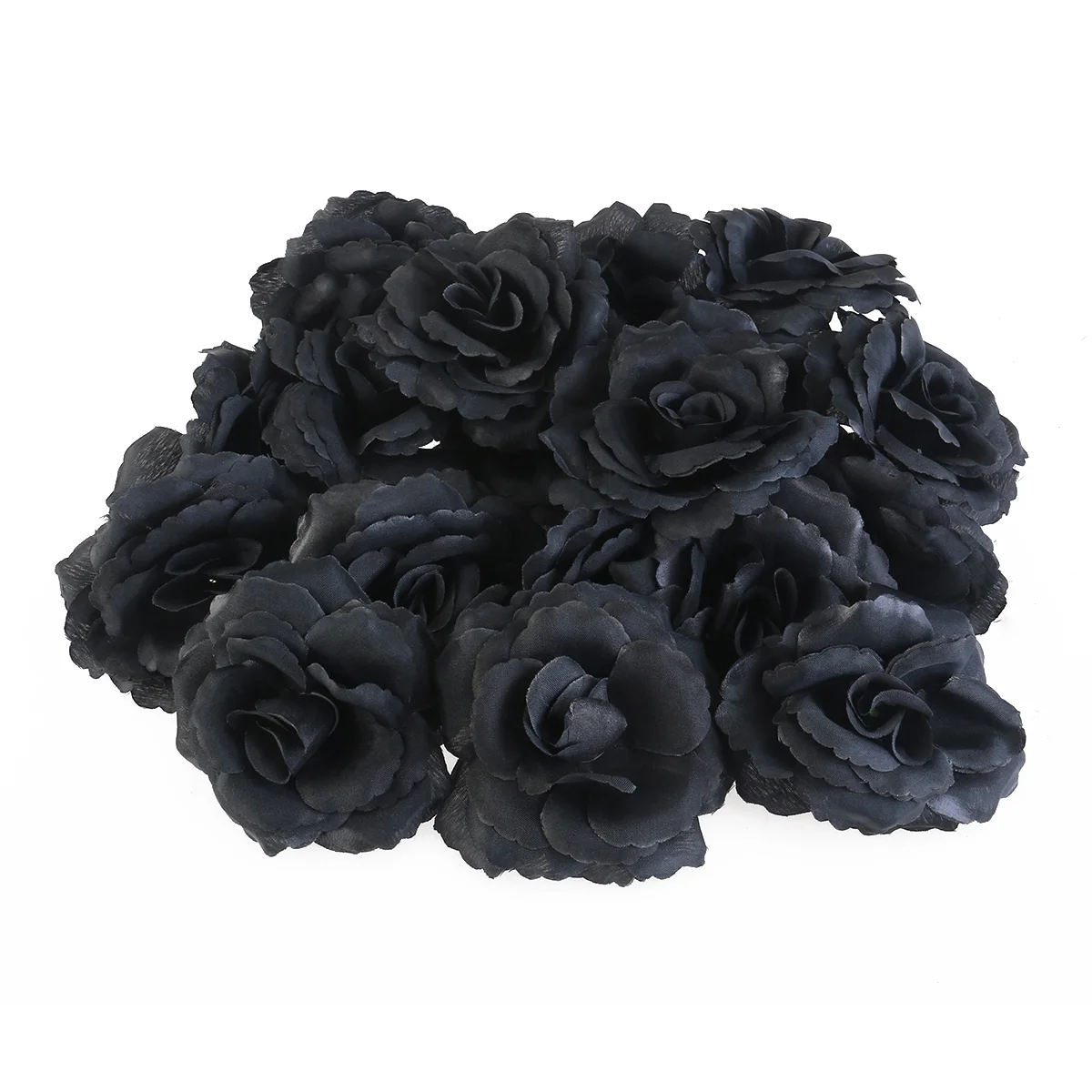 

50 Pcs Wreath Decor Shabby Rose Flowers Craft Chiffon Flowers Hair Wedding Decorations Flower Decor DIY Headband Flower