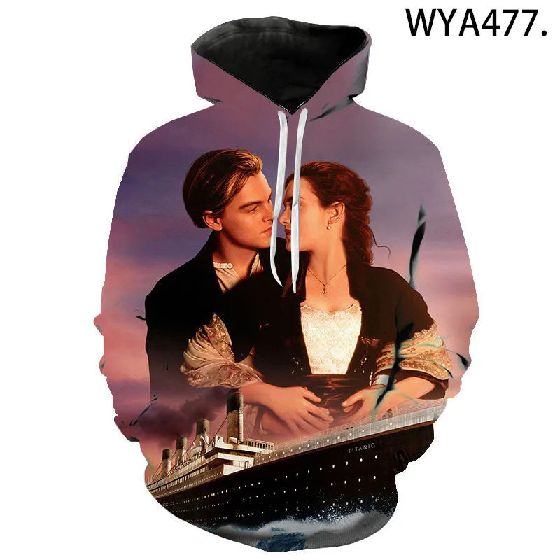 

2023 New Fashion Clothing Hoodies Titanic 3D Printed Hooded Sweatshirts Men Women Harajuku Casual Pullovers Oversized Tops Coat