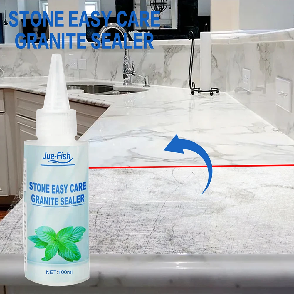 

Waterproof Stone Worktop Cleaner Marble Scratches Repair Countertop Granite Cleaner Brightening Renovating Long-lasting Supplies