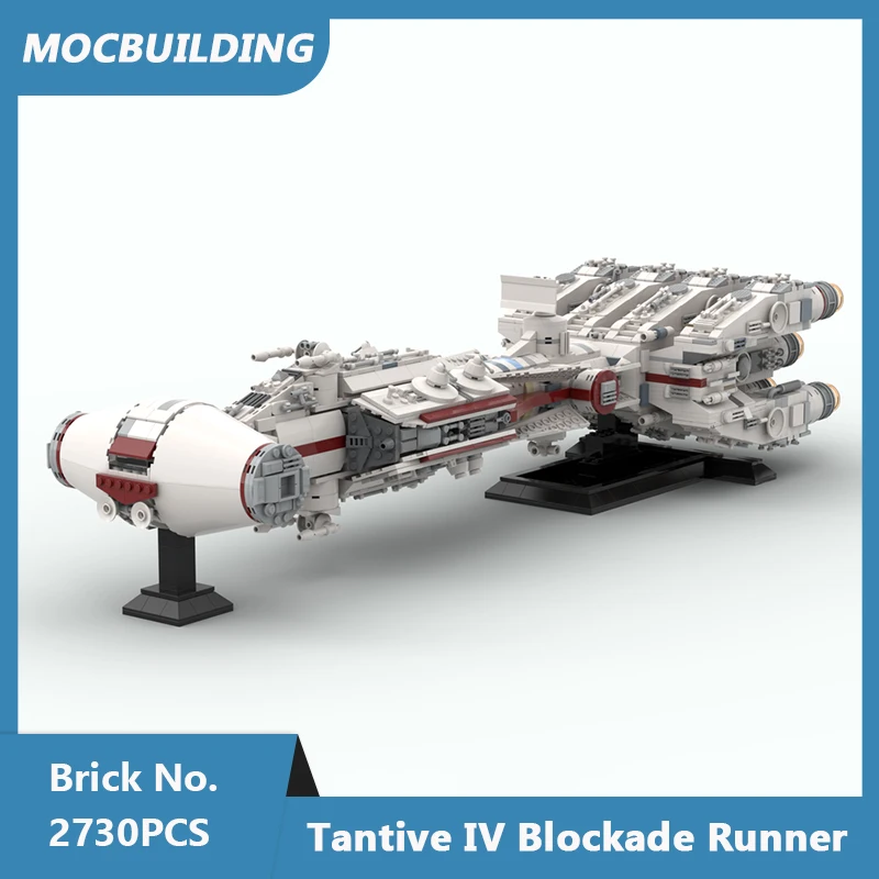 

Конструктор MOC Tantive IV блокад бегун CR90, кореллийский корвет, сделай сам, собранные кирпичи, кирпичи из фильма «Космические войны», детские игр...