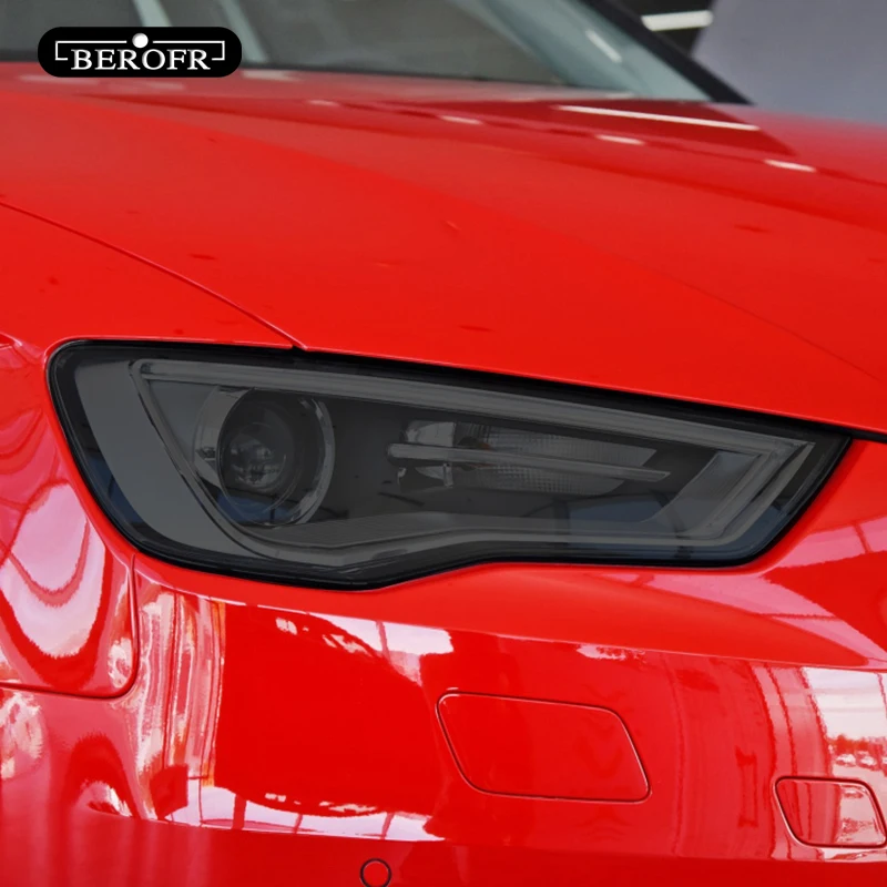 Черная защитная пленка для фар автомобиля прозрачные наклейки из ТПУ Audi A3 S3 RS3 8V