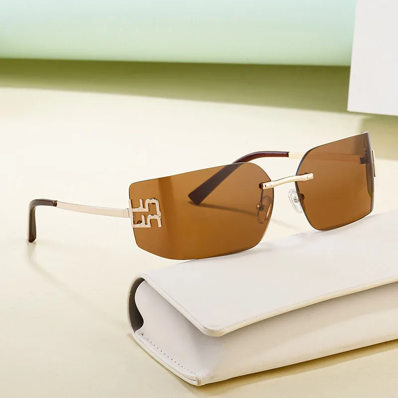 Новинка мужские ветрозащитные очки без оправы Y2K в стиле ретро женские