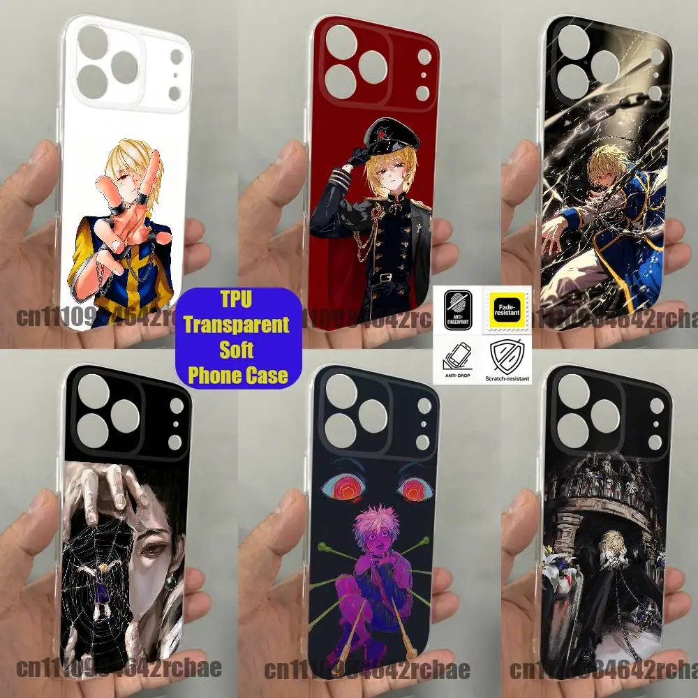 Фото Чехол для телефона Hunter Kurapika Kurta HXH для iPhone 15, 16, 11, 14, 13, 17, 12, Air, Mini, Pro, Max, Plus, E, прозрачный силиконовый чехол DIY №1