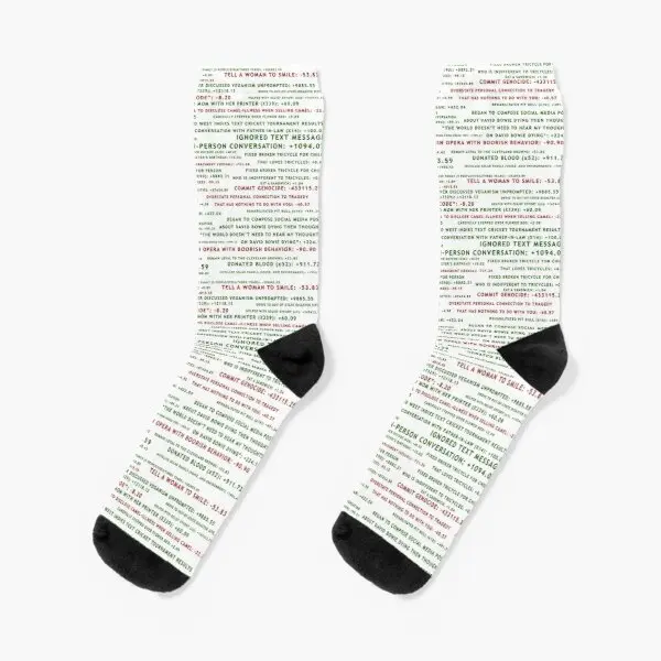 

Point System The Good Place Crew Socks Cute Women Funny Girls Cartoon Winter Unisex Sports Comfortable Short Pattern Ladies